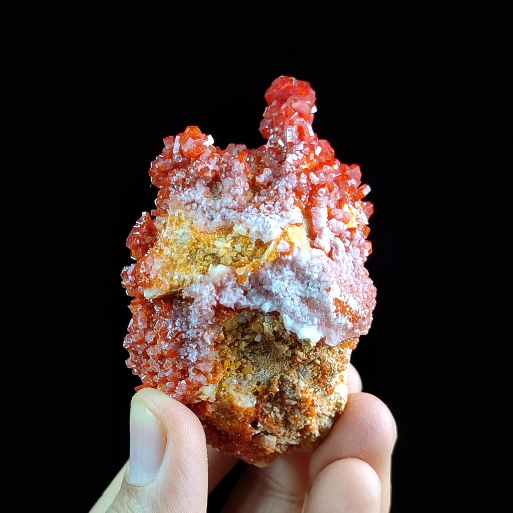 Vanadinite from Mibladen, Mibladen Mining District, Midelt Province, Drâa-Tafilalet Region, Morocco - image 3