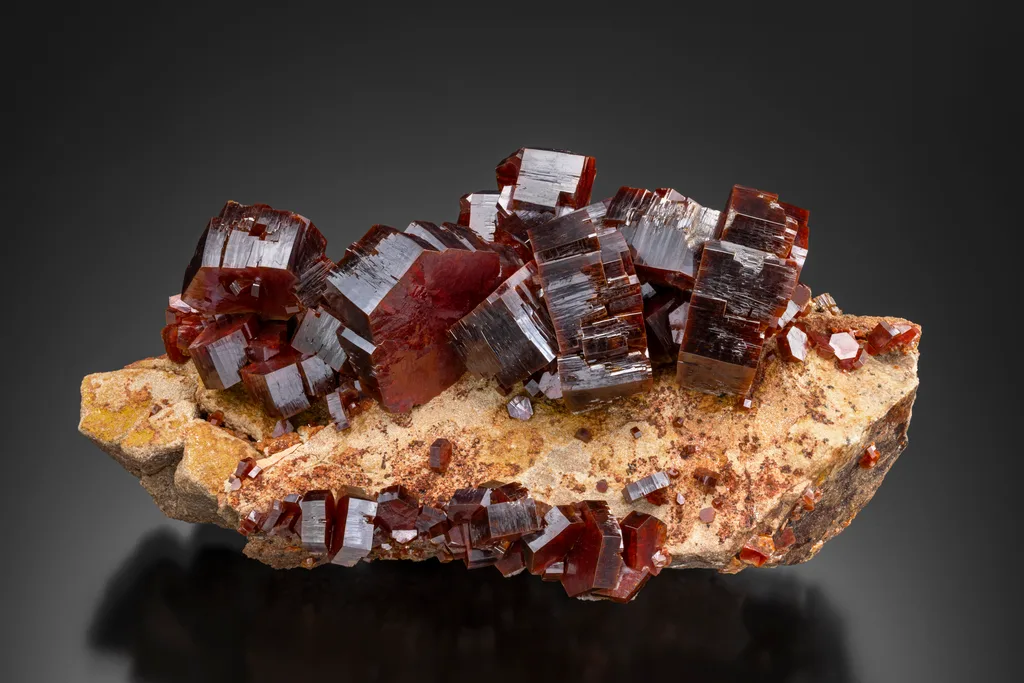 Vanadinite from Mibladen, Mibladen Mining District, Midelt Province, Drâa-Tafilalet Region, Morocco image