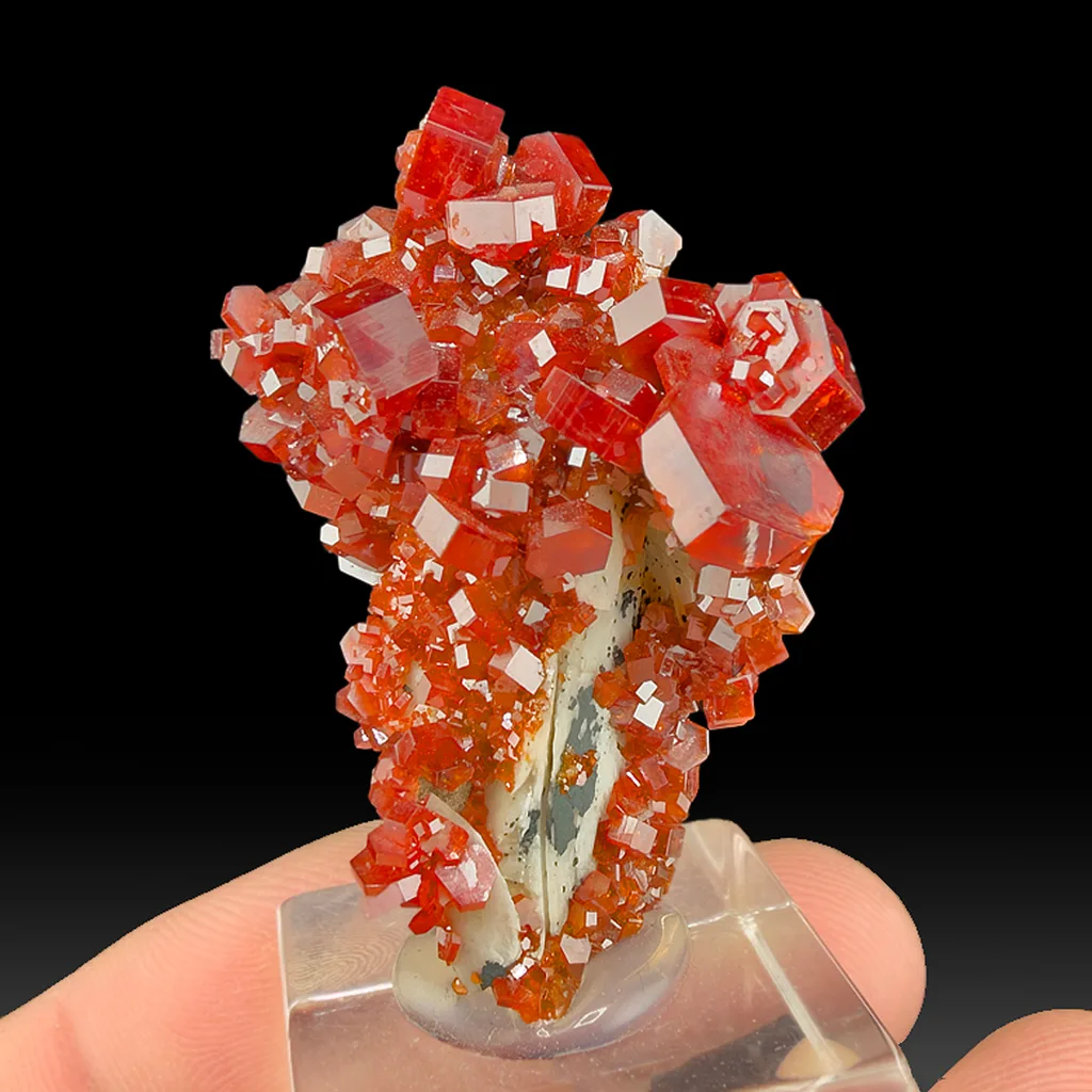Vanadinite from Mibladen Mining District, Midelt Province, Drâa-Tafilalet Region, Morocco - image 1