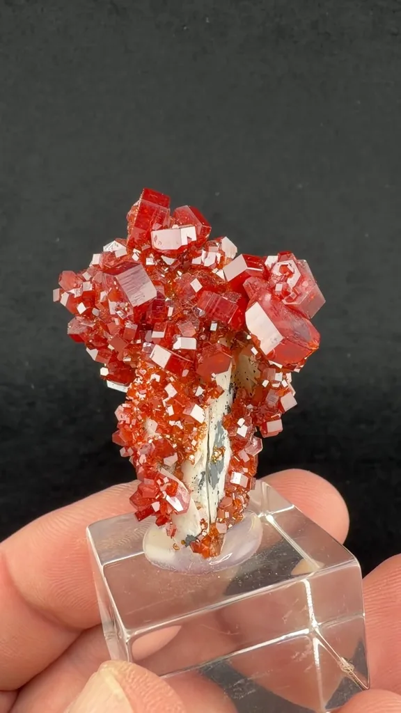 Vanadinite from Mibladen Mining District, Midelt Province, Drâa-Tafilalet Region, Morocco - image 2