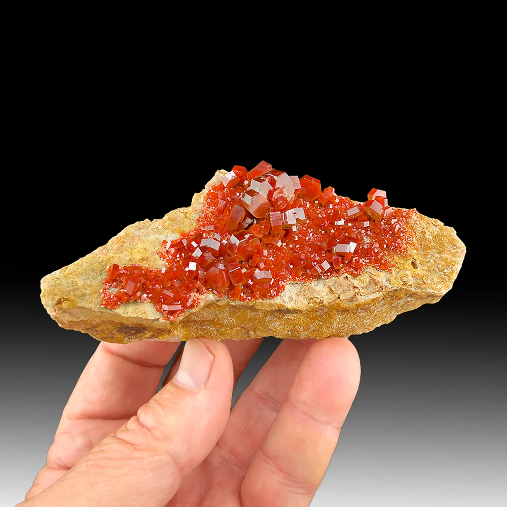 Vanadinite from Mibladen Mining District, Midelt Province, Drâa-Tafilalet Region, Morocco image