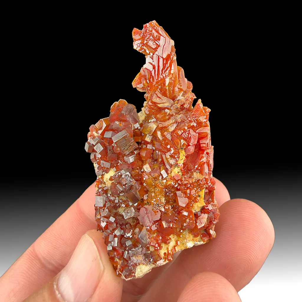 Vanadinite from Mibladen Mining District, Midelt Province, Drâa-Tafilalet Region, Morocco - image 1