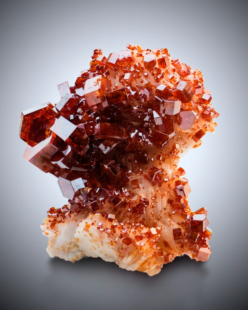 Vanadinite from Mibladen Mining District, Midelt Province, Drâa-Tafilalet Region, Morocco image