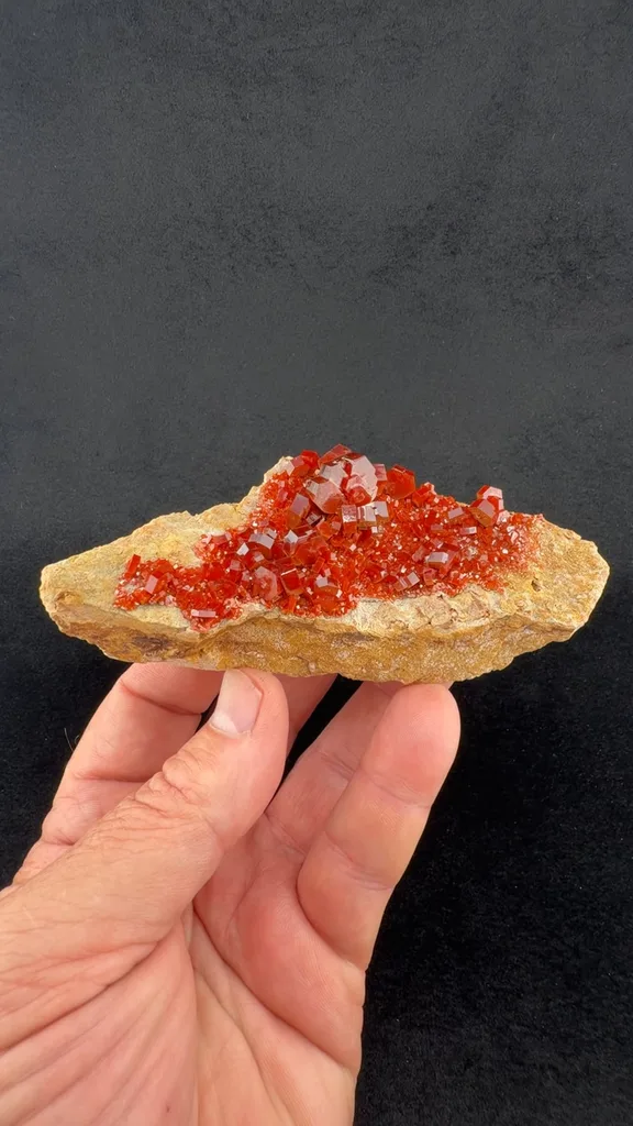 Vanadinite from Mibladen Mining District, Midelt Province, Drâa-Tafilalet Region, Morocco - image 2