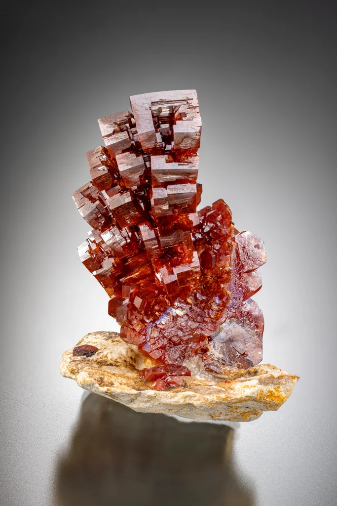 Vanadinite from Mibladen Mining District, Midelt Province, Drâa-Tafilalet Region, Morocco image