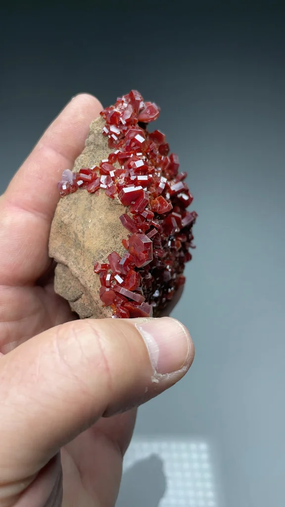 Vanadinite from Mibladen Mining District, Midelt Province, Drâa-Tafilalet Region, Morocco - image 2
