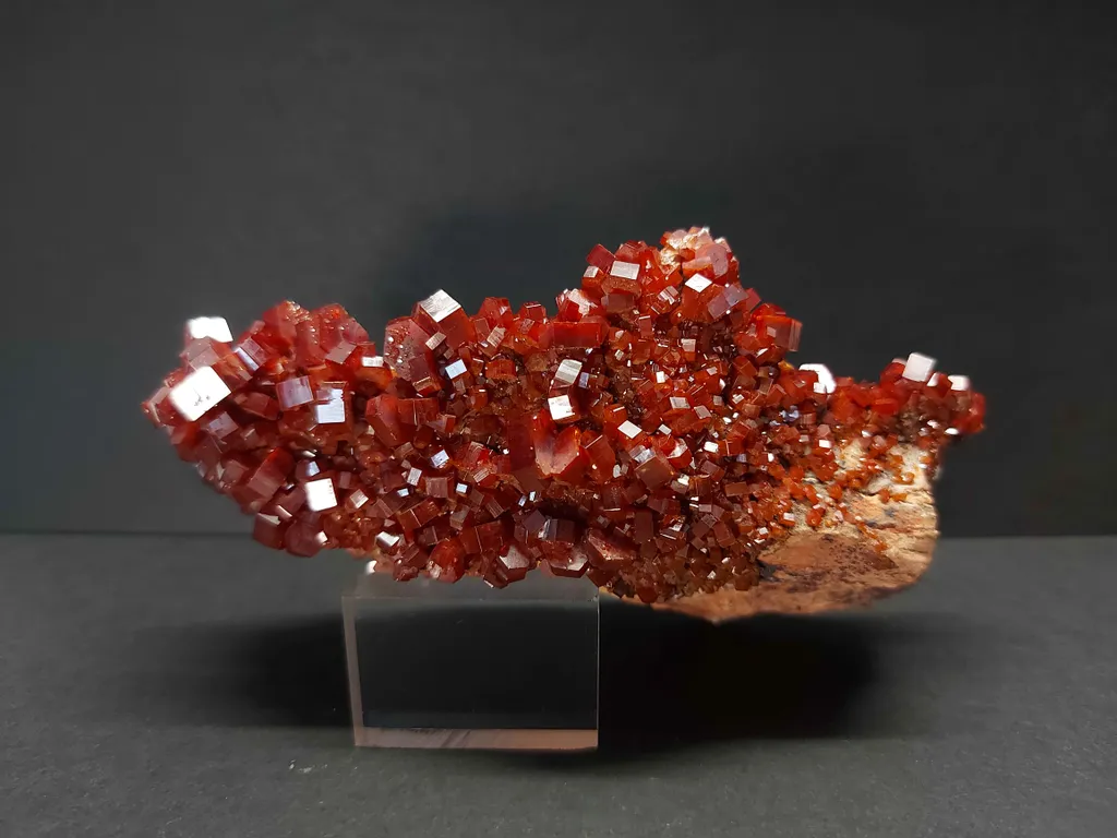 Vanadinite from Morocco, Drâa-Tafilalet Region, Midelt Province, Mibladen Mining District