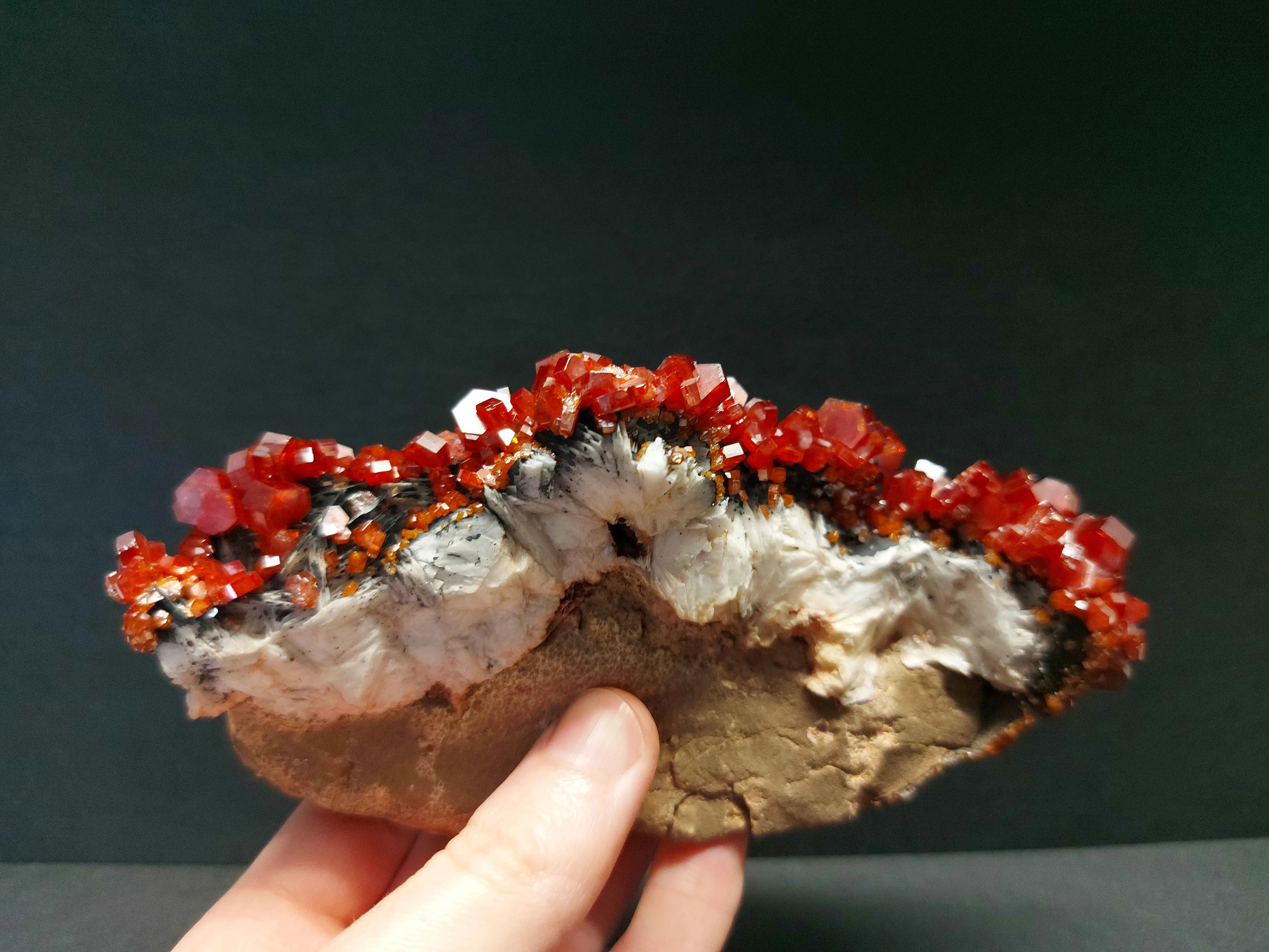 Vanadinite from Morocco, Drâa-Tafilalet Region, Midelt Province, Mibladen Mining District - image 2