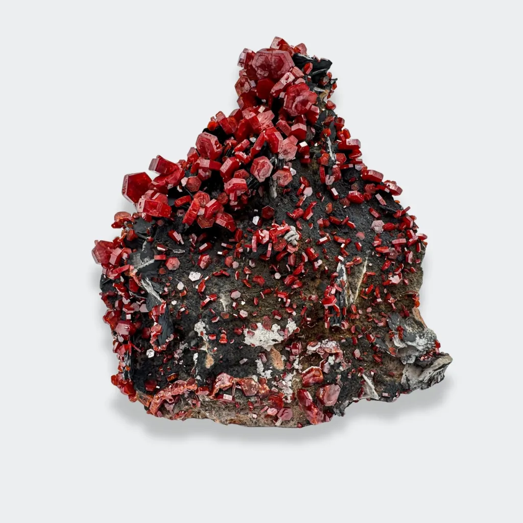 Vanadinite from Morocco, Drâa-Tafilalet Region, Midelt Province, Mibladen Mining District, Aouli image