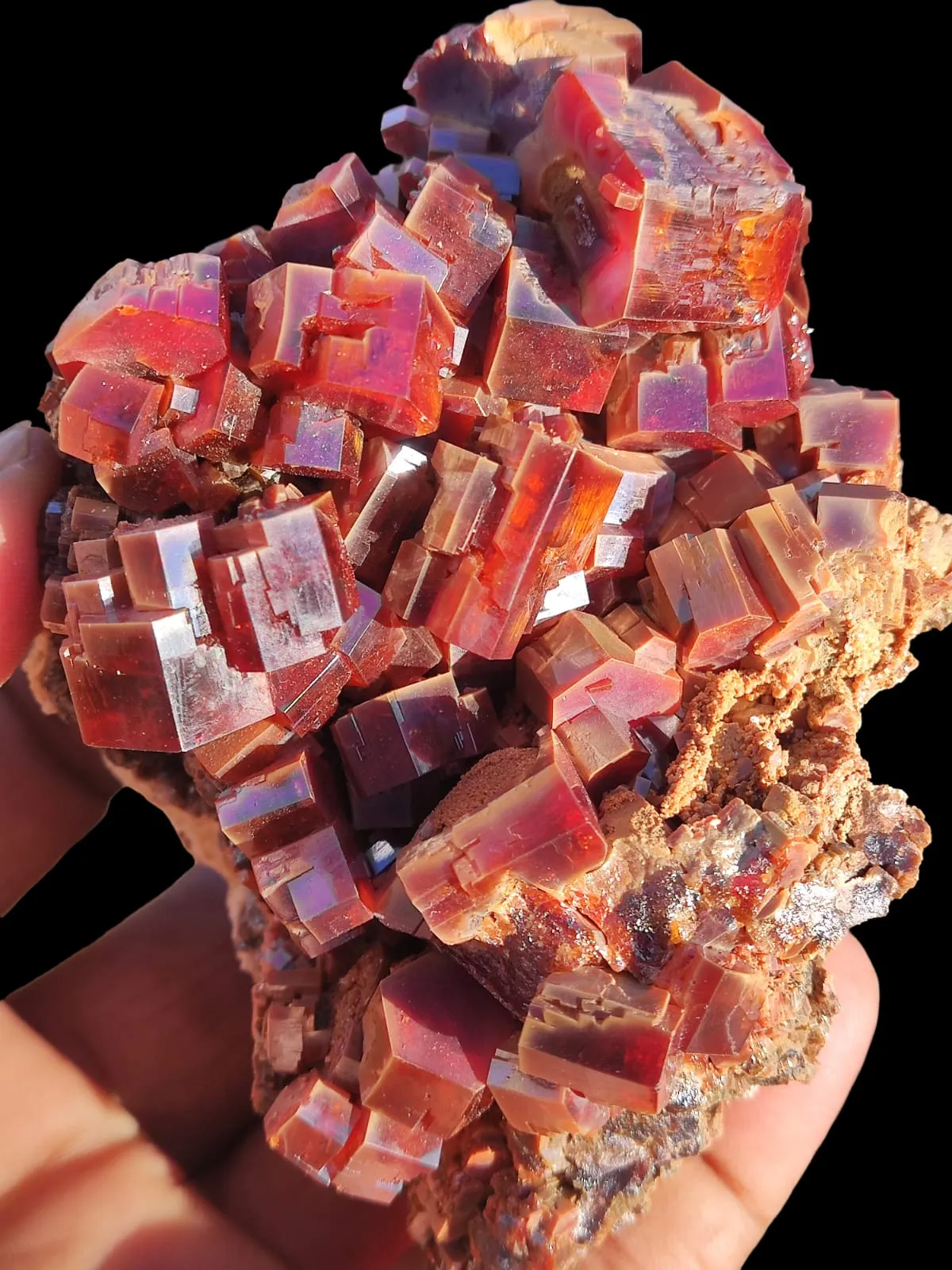 Vanadinite from Morocco, Drâa-Tafilalet Region, Midelt Province, Midelt - image 2