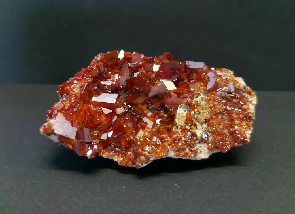 Vanadinite from Morocco, Drâa-Tafilalet Region, Midelt Province, Mibladen Mining District