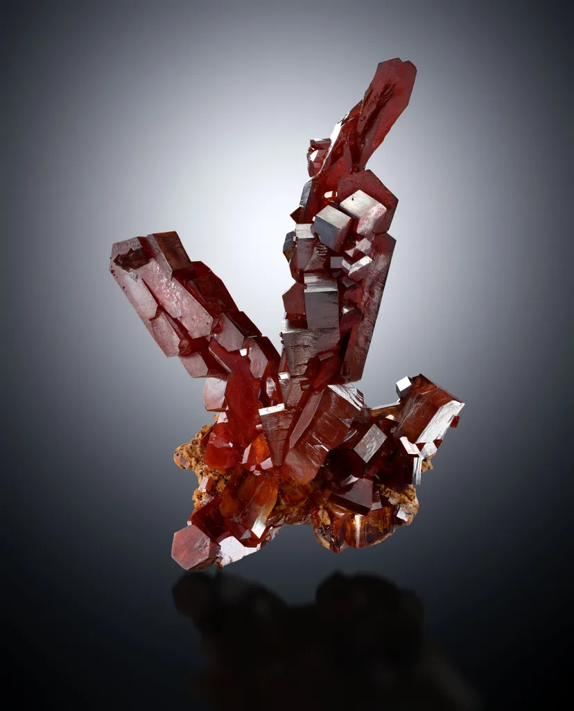 Vanadinite from Morocco, Drâa-Tafilalet Region, Midelt Province, Mibladen Mining District image