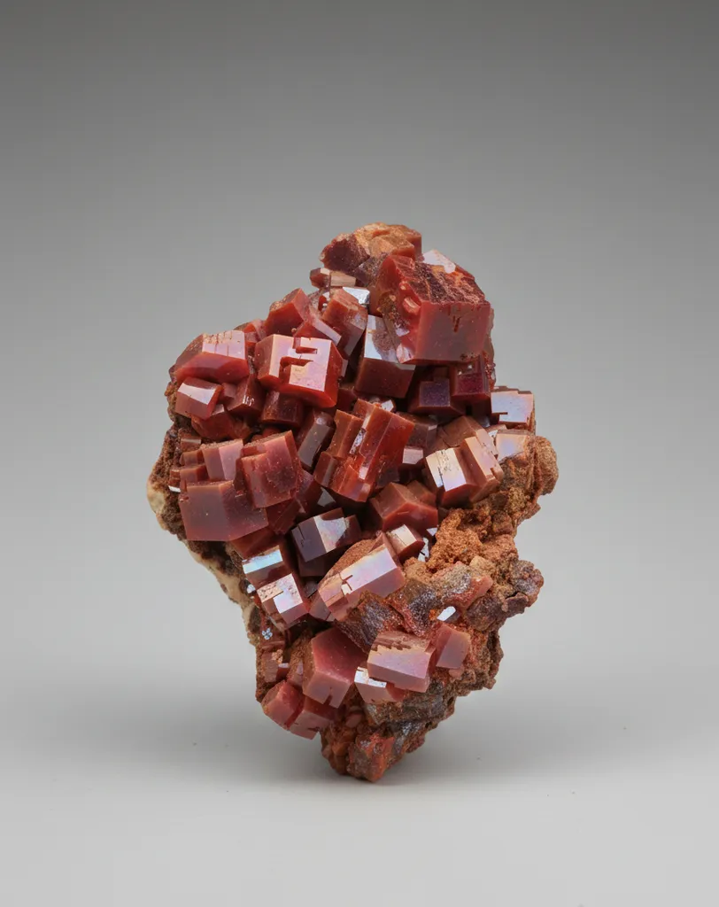 Vanadinite from Morocco, Drâa-Tafilalet Region, Midelt Province, Midelt image