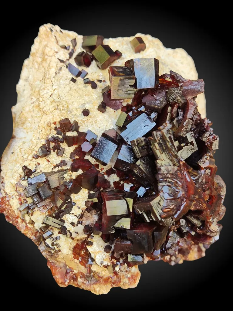 Vanadinite from Morocco, Drâa-Tafilalet Region, Midelt Province, Midelt - image 3