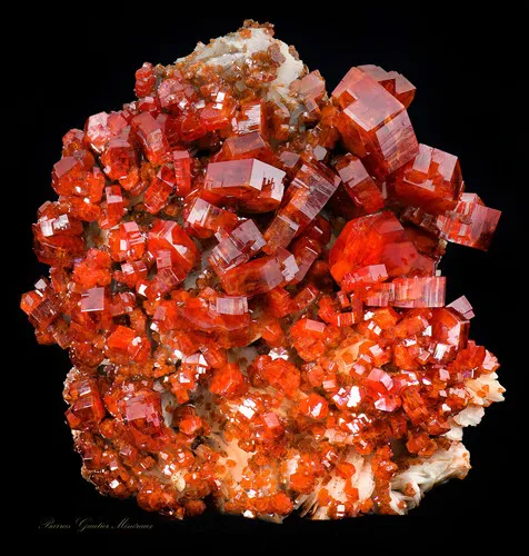 Vanadinite on Barite - image 3
