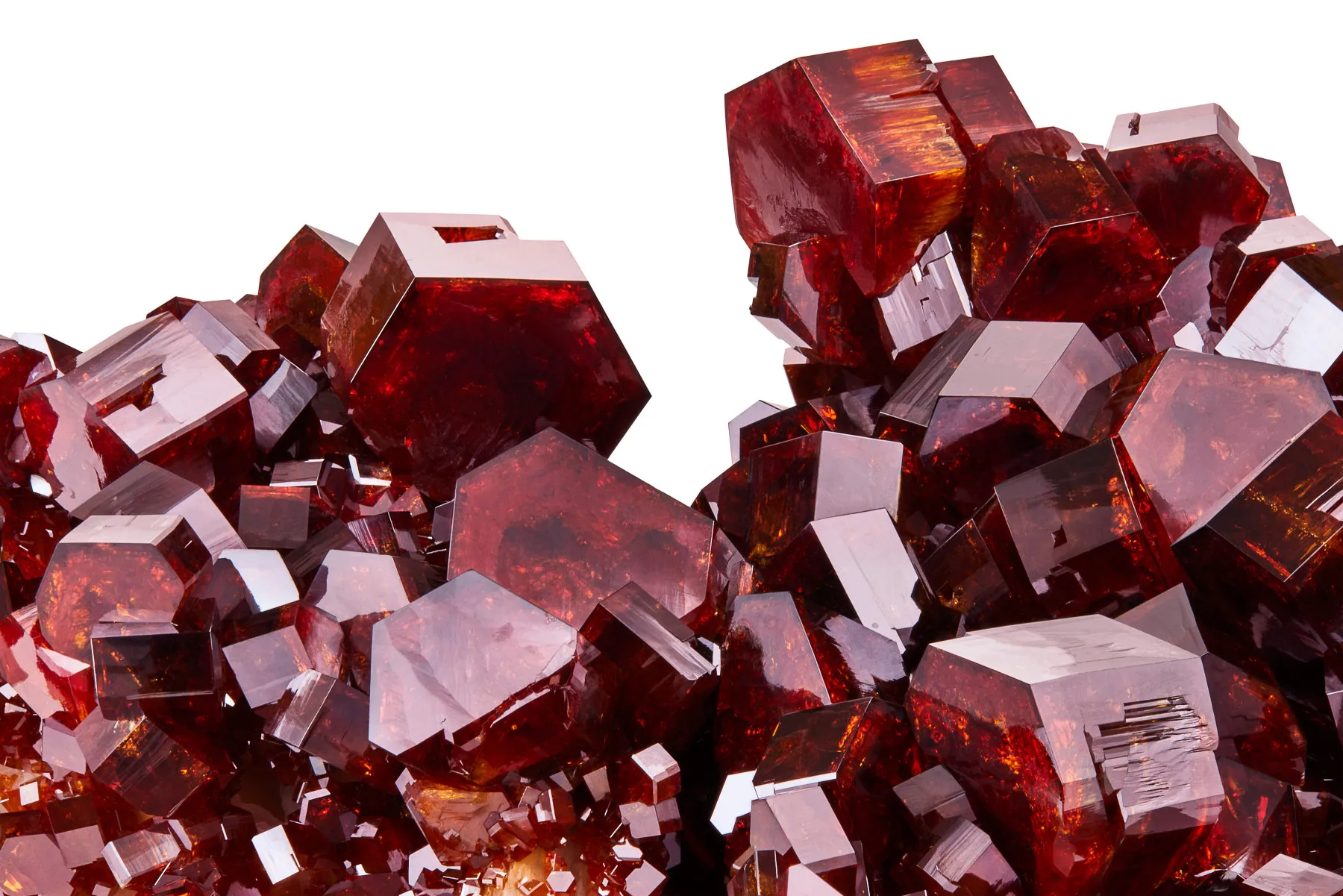 Vanadinite on Barite, Mibladen, Midelt Cercle, Midelt Prov., Morocco - image 2