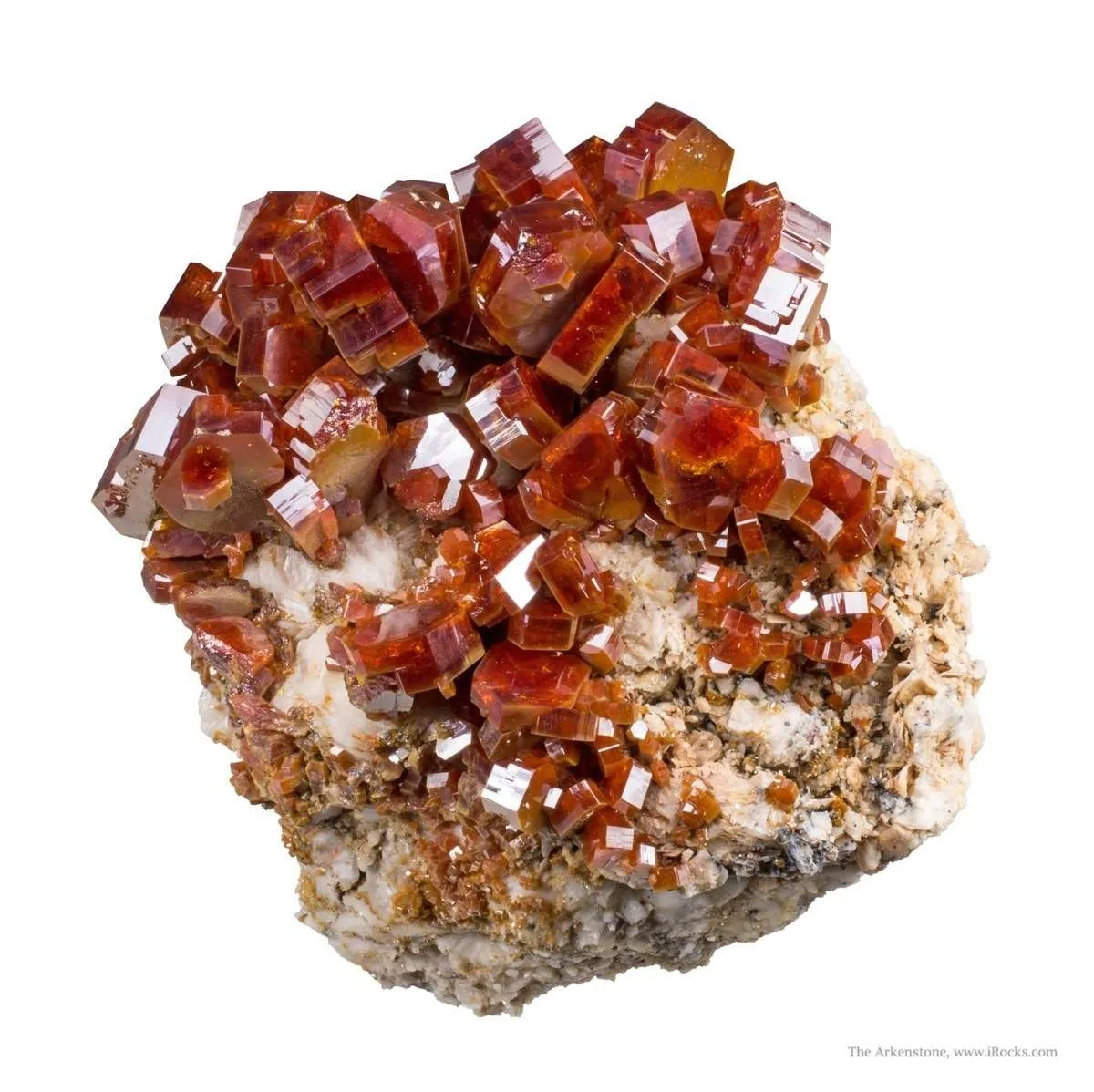 Vanadinite on Baryte - image 3