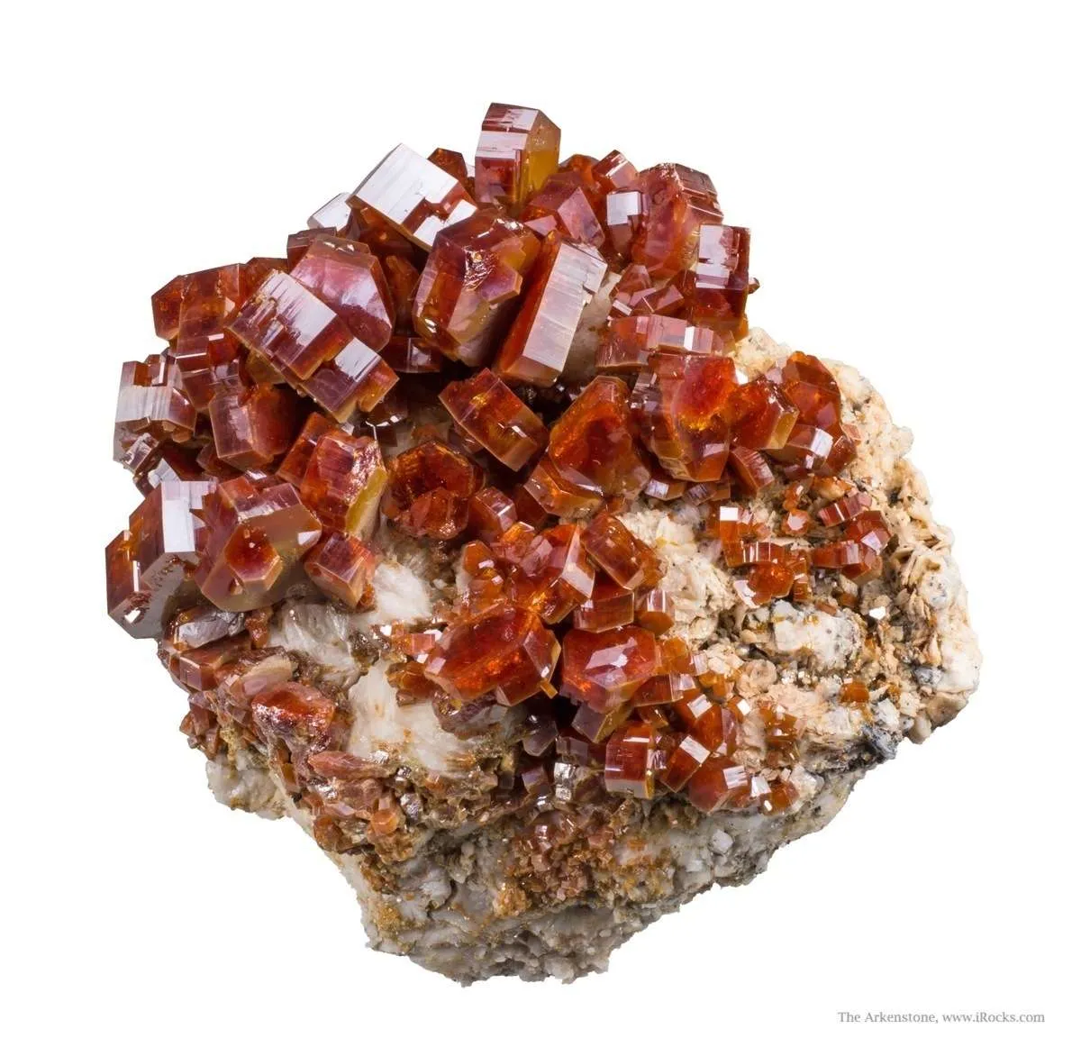 Vanadinite on Baryte - image 2
