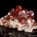 Vanadinite on Baryte - image 3