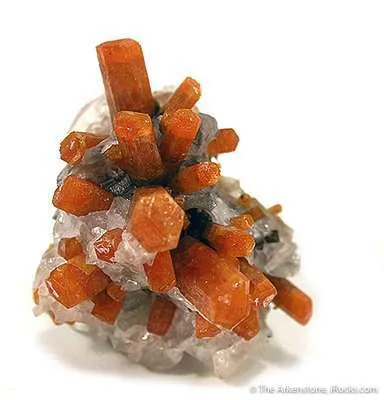 Vanadinite on Calcite image