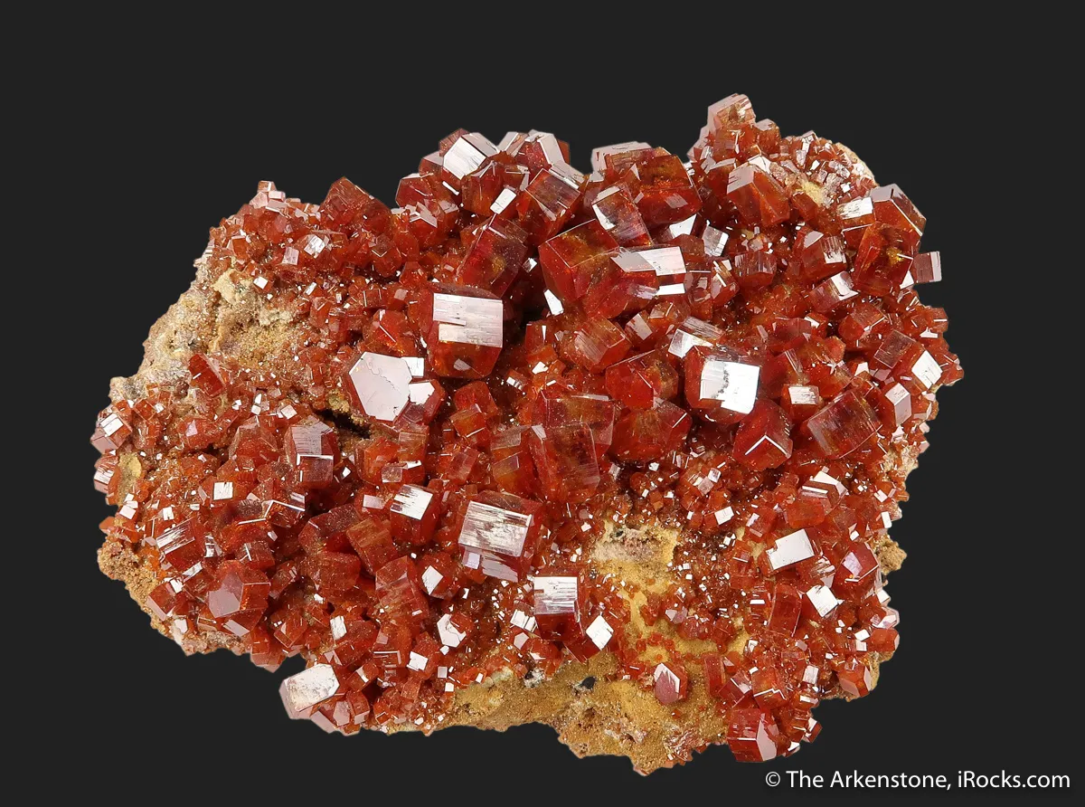 Vanadinite on Calcite (fluorescent) - image 3