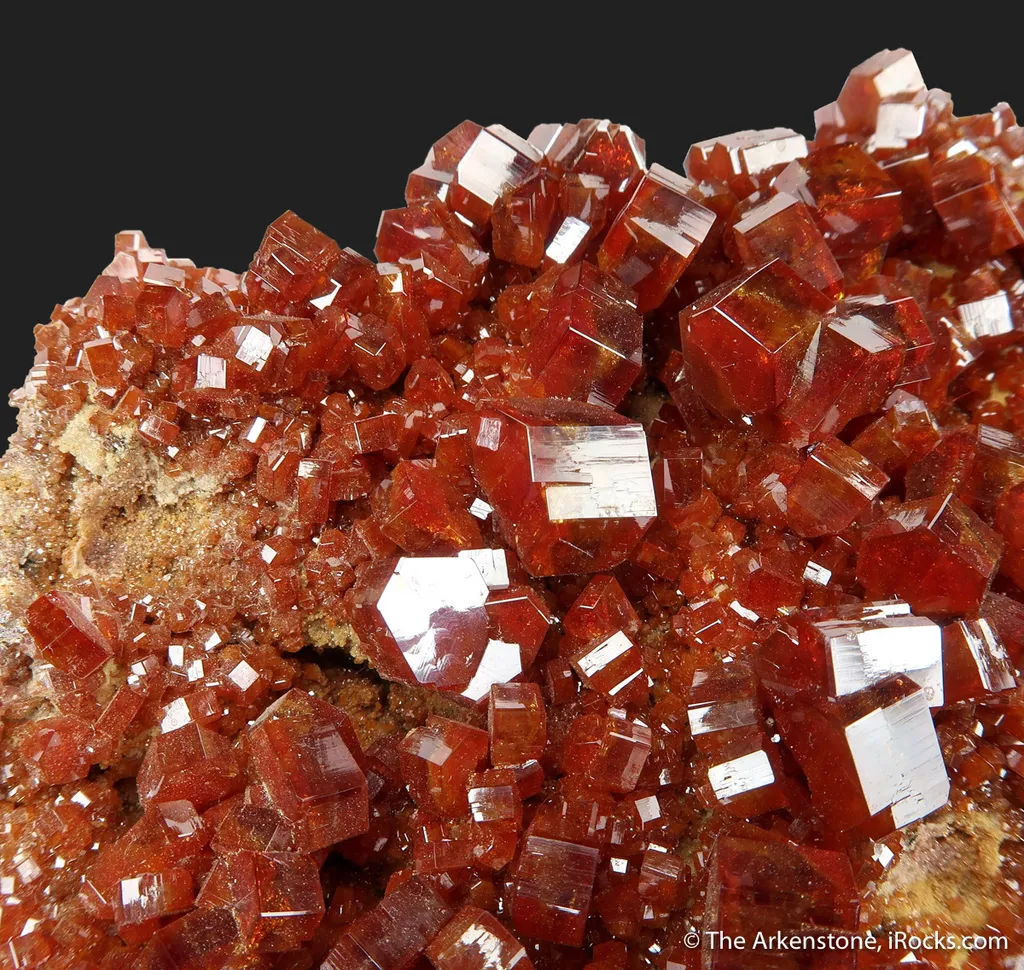 Vanadinite on Calcite (fluorescent) - image 4