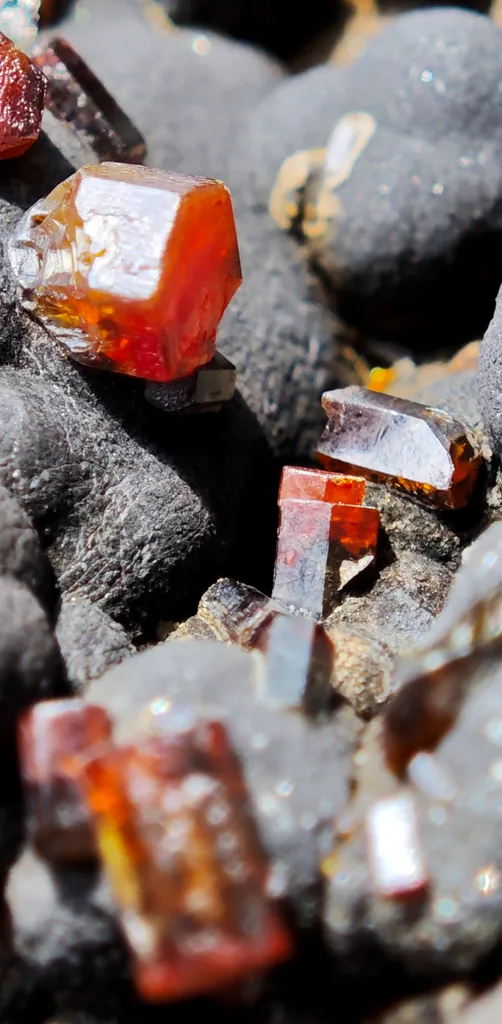 Vanadinite on Goethite from Taouz, Morocco - image 10