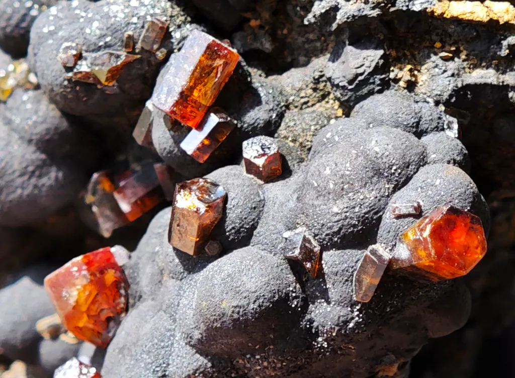 Vanadinite on Goethite from Taouz, Morocco - image 6