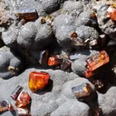 Vanadinite on Goethite from Taouz, Morocco - image 4