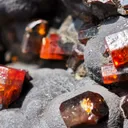 Vanadinite on Goethite from Taouz, Morocco - image 7