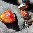 Vanadinite on Goethite from Taouz, Morocco - image 8