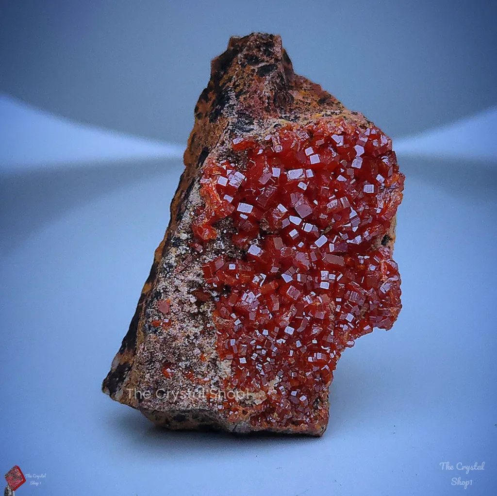 Vanadinite  on Matrix Specimen. image