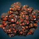 Vanadinite on Psilomelane - image 1