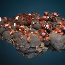Vanadinite on Psilomelane - image 4