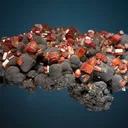 Vanadinite on Psilomelane - image 5