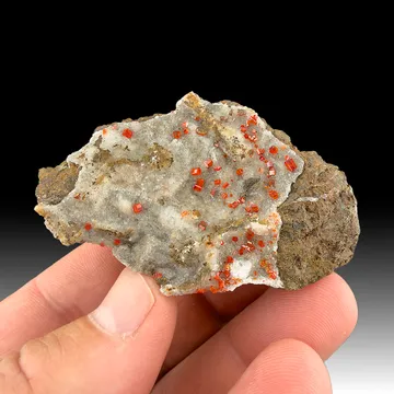 Vanadinite with Calcite