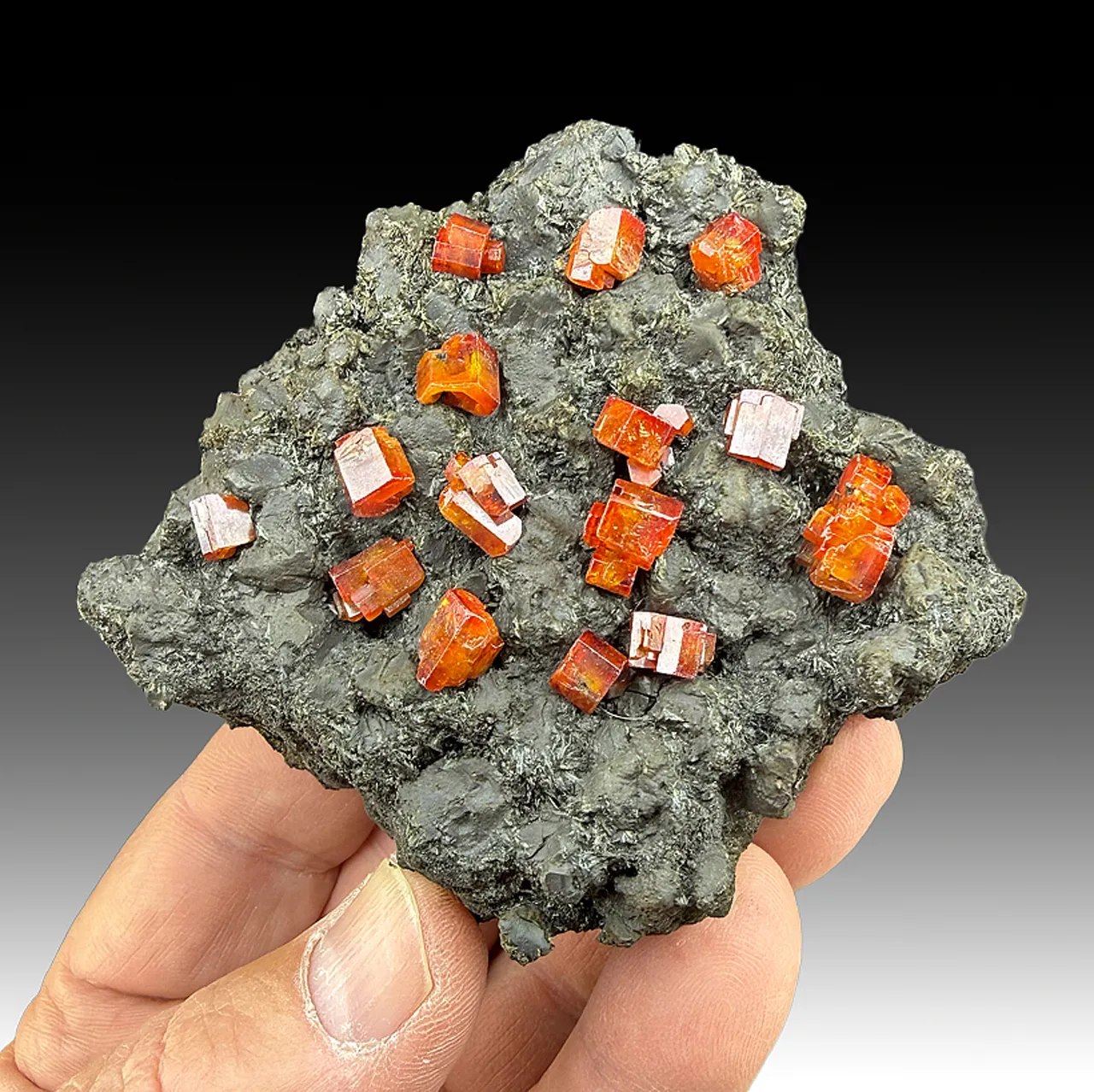 Vanadinite with Pyrolusite, Coronadite - image 1