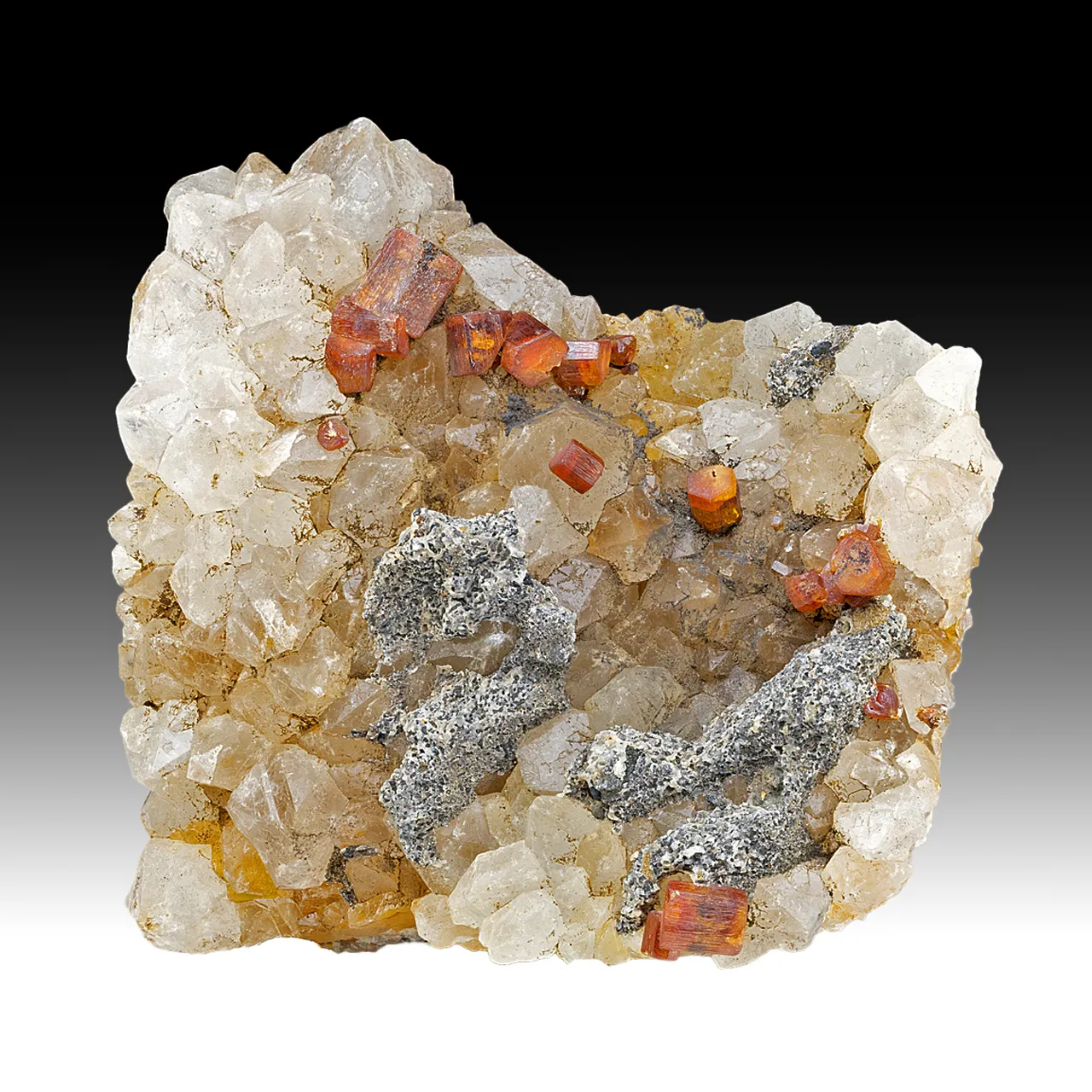 Vanadinite with Quartz - image 1