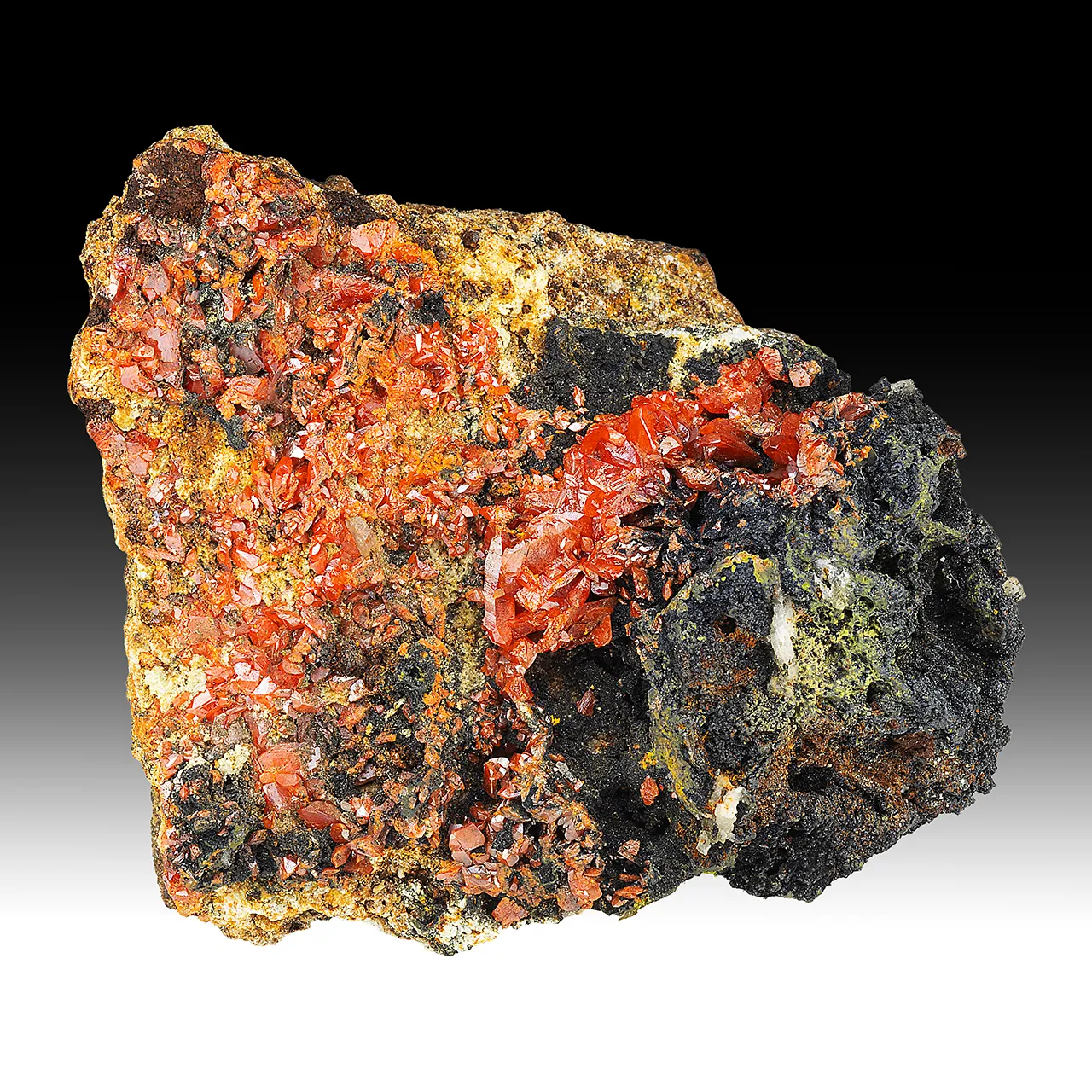 Vauquelinite with Crocoite - image 1