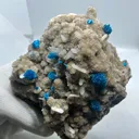 Very Rare Deep Blue Natural Cavansite Blossoms/Cavensite Crystal On Matrix With Stilbite Blades.. - image 8