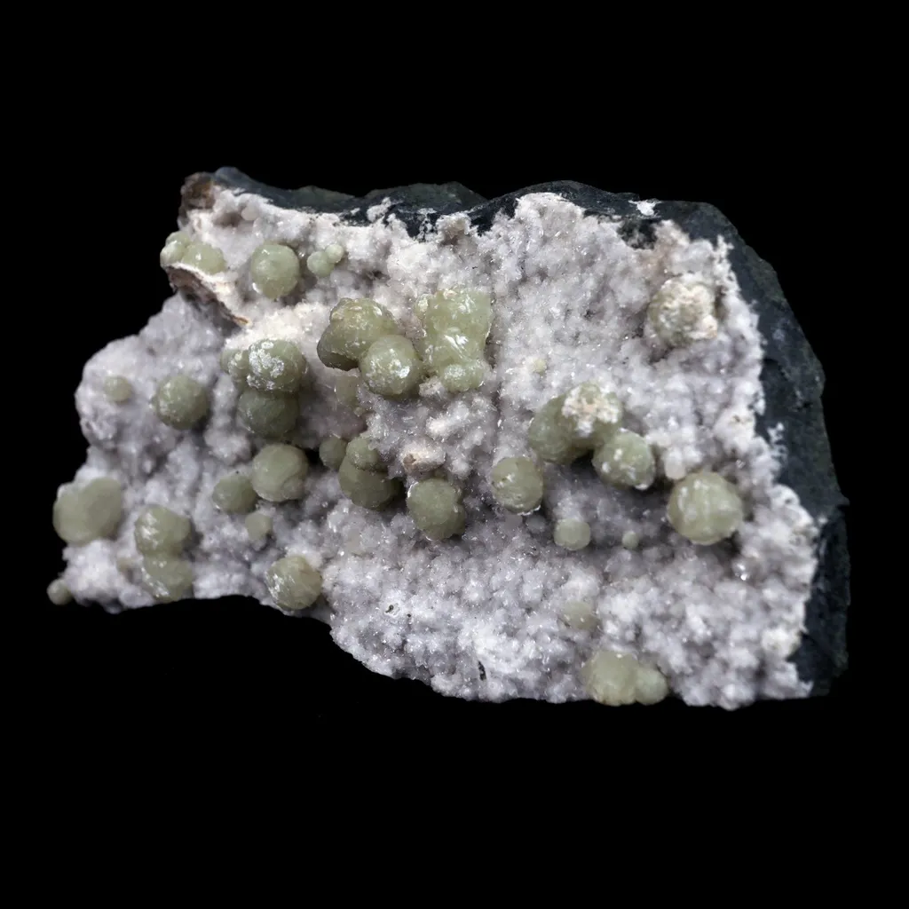 Very Rare Green Gyrolite Crystals from the early 90's Natural Mineral Specimen - image 3