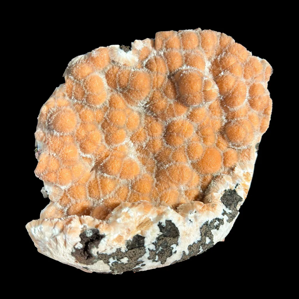 Very Rare Orange Thomsonite Self-Standing Crystal Specimen | Nashik, India | Collector Mineral image