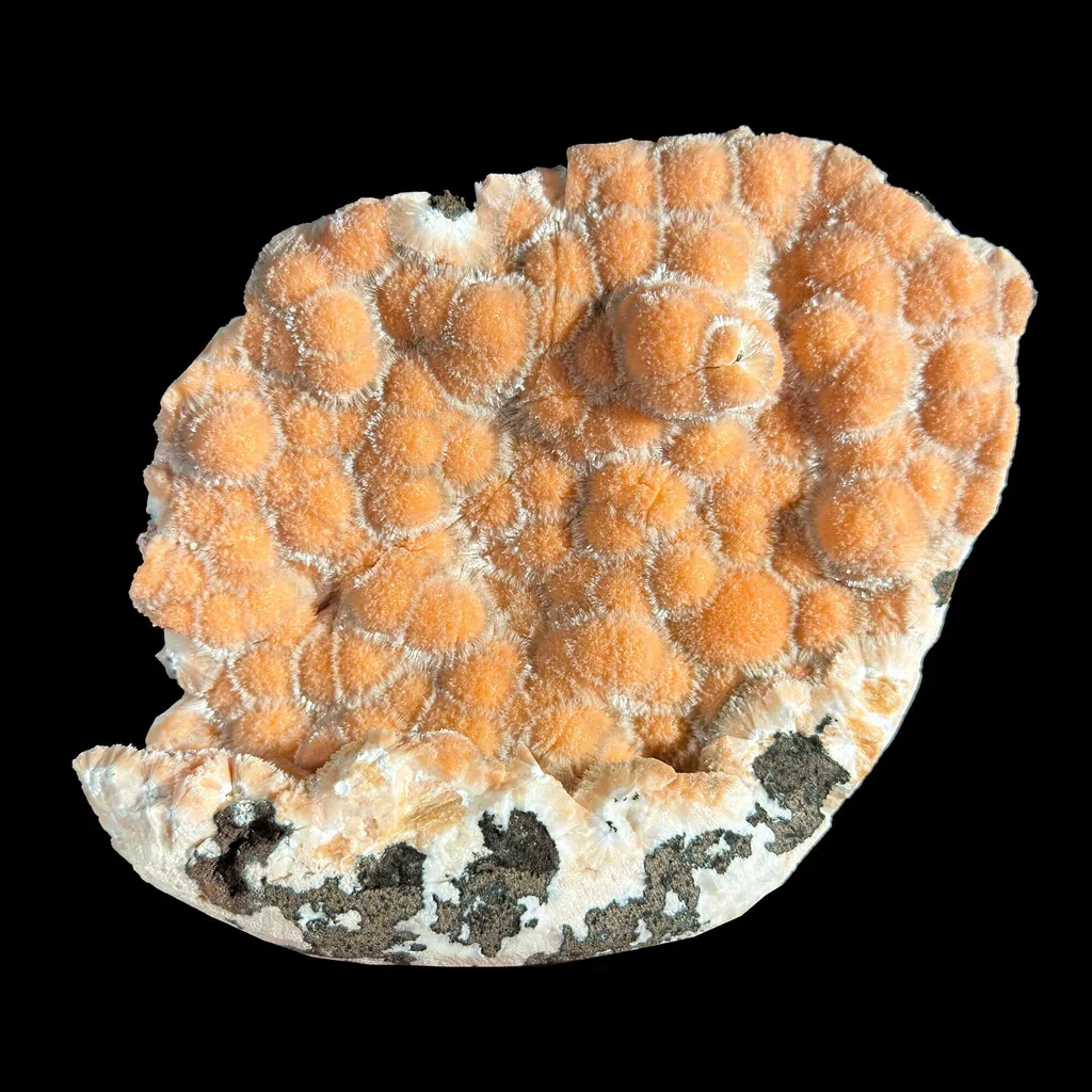 Very Rare Orange Thomsonite Self-Standing Crystal Specimen | Nashik, India | Collector Mineral - image 4