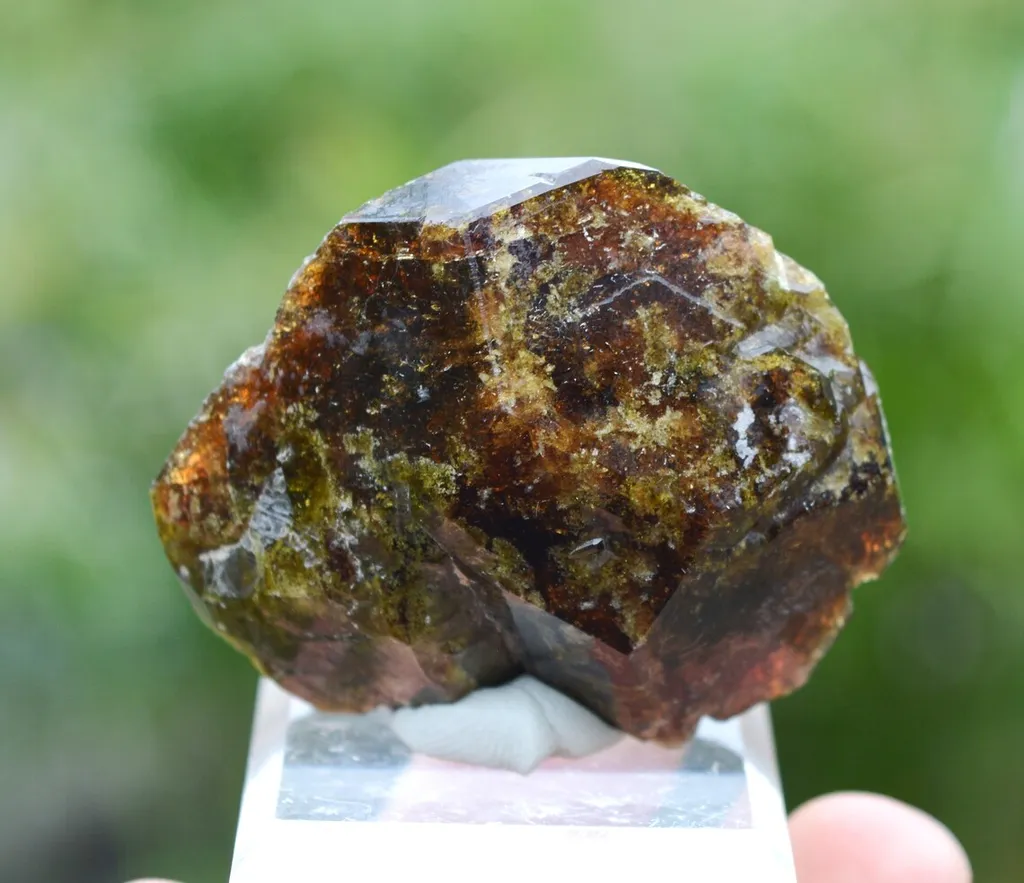 Vesuvianite 95 grams - Fushan Mine, She County, Handan, Hebei, China image