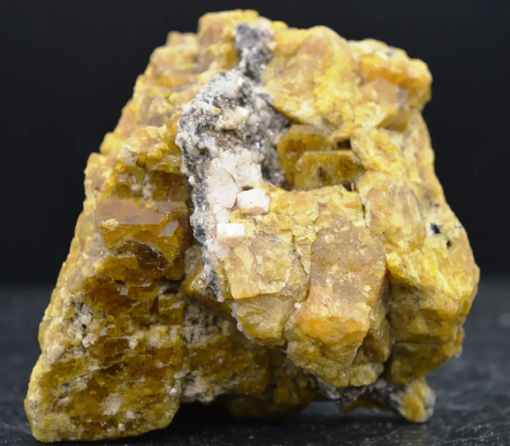 Vesuvianite & grossular garnet - 277 grams - Sierra de la Cruz (Lake Jaco), Coahuila, Mexico image