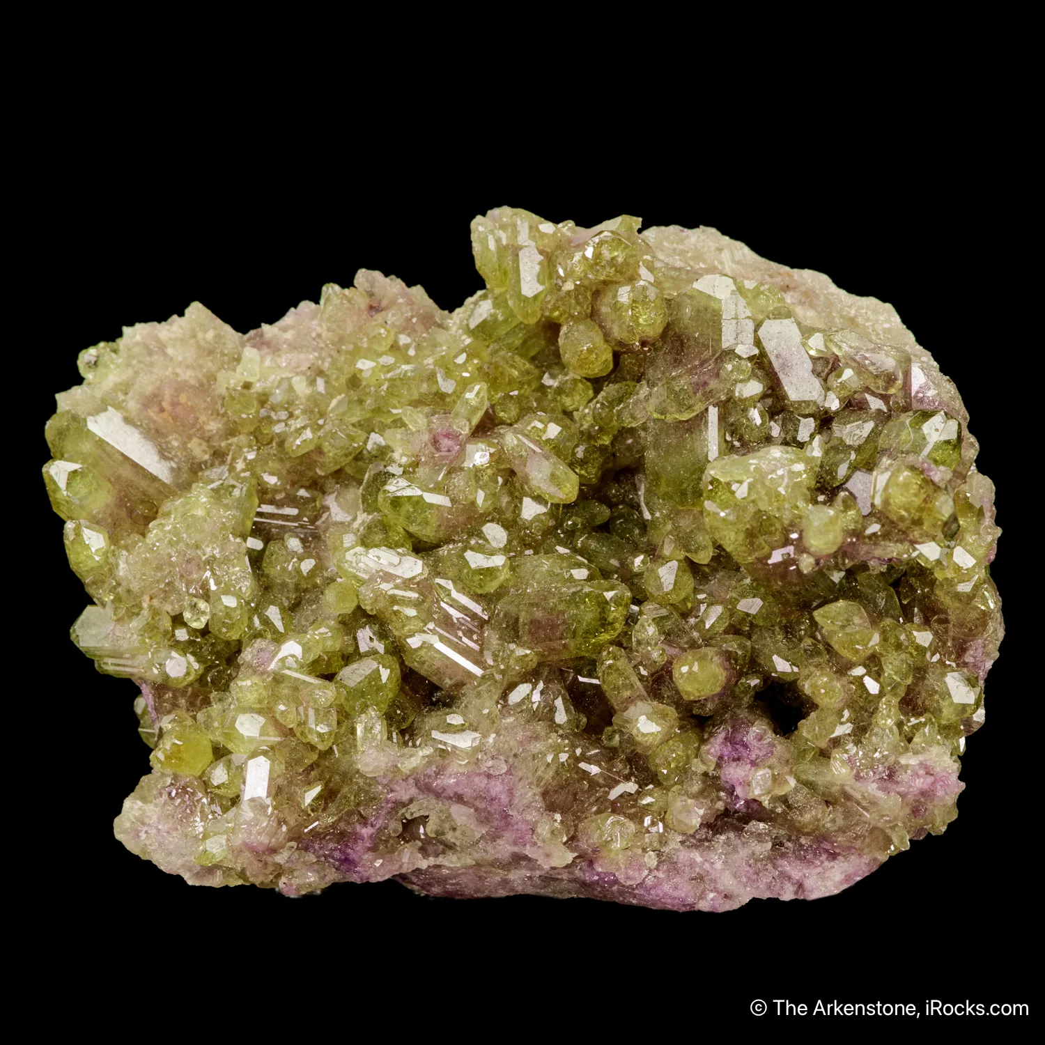 Vesuvianite on Manganoan Vesuvianite - image 3