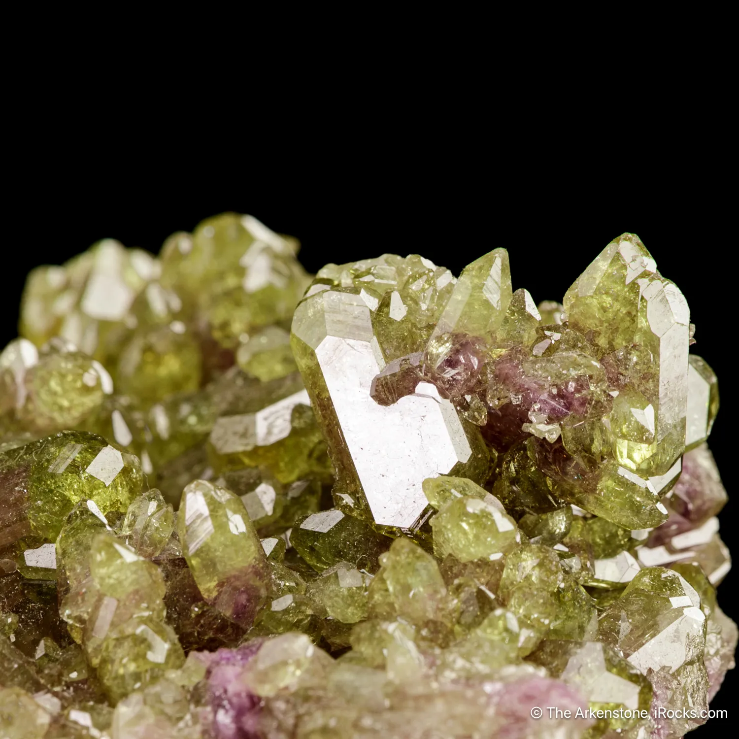 Vesuvianite on Manganoan Vesuvianite - image 5