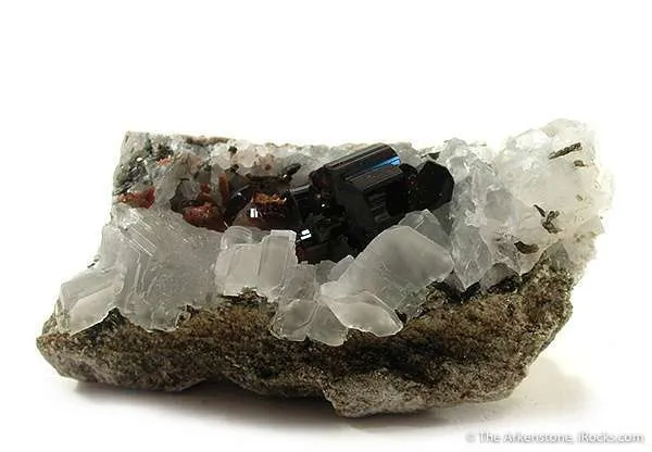 Vesuvianite With Calcite - image 2