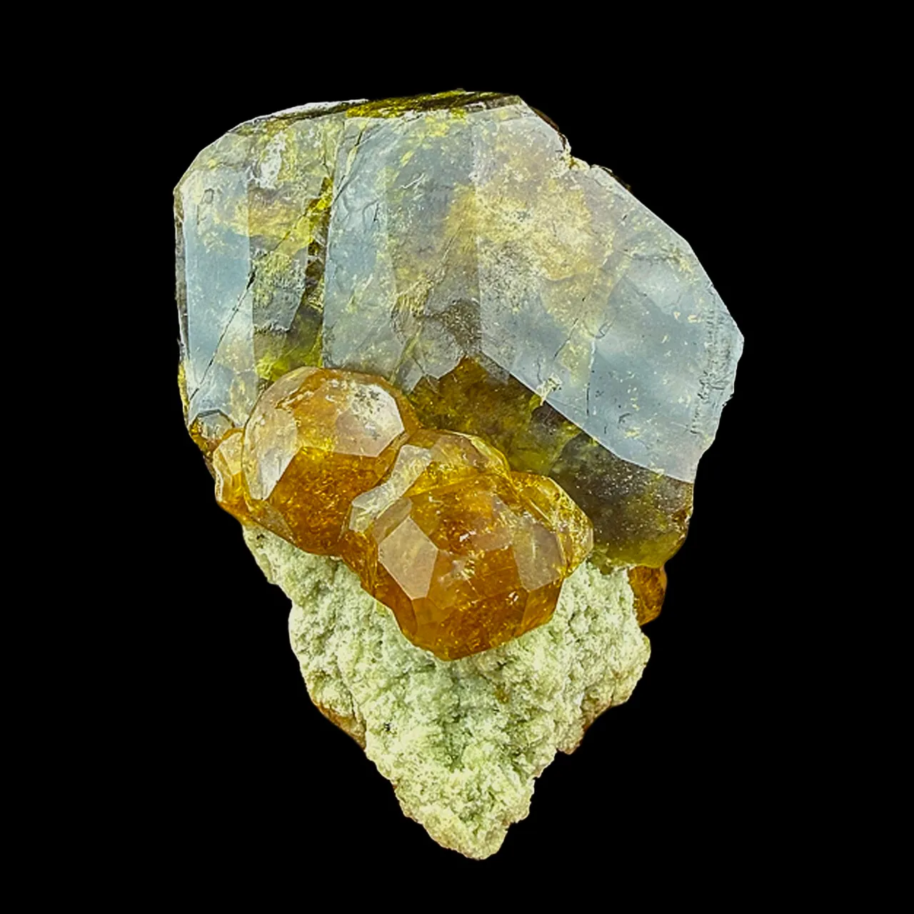 Vesuvianite with Grossular from China, Hebei, Fushan Mine - image 1