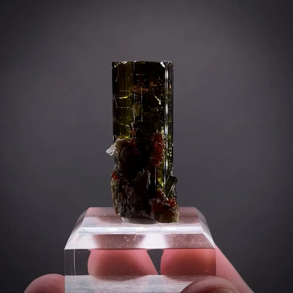 Vesuvianite with Grossular Garnet image